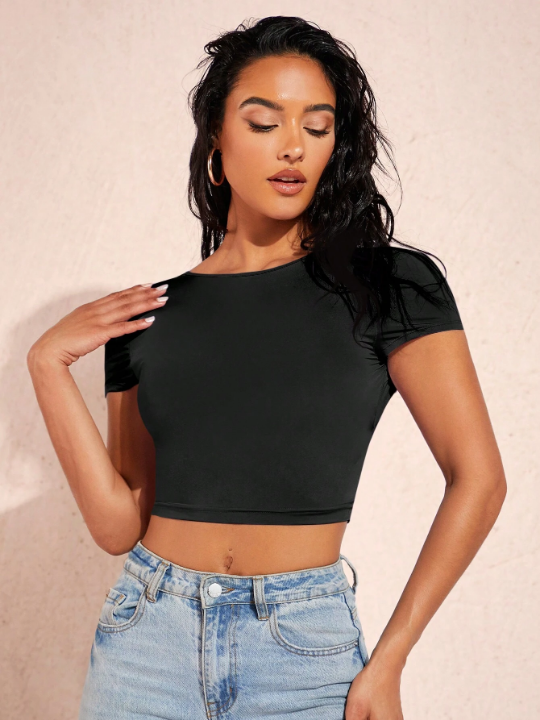 BAE Solid Crop Tee