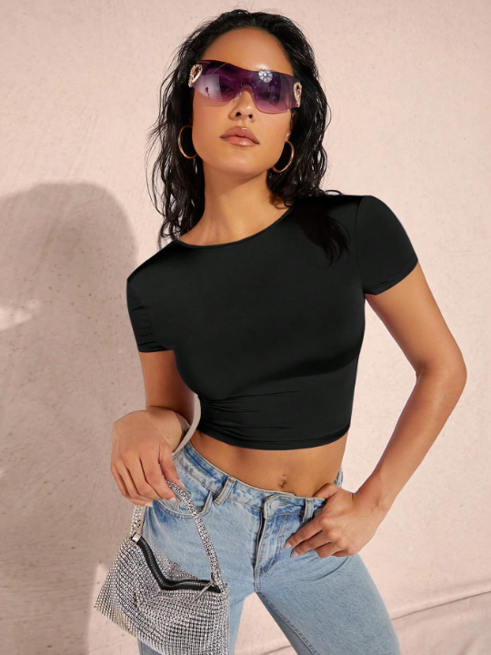 BAE Solid Crop Tee