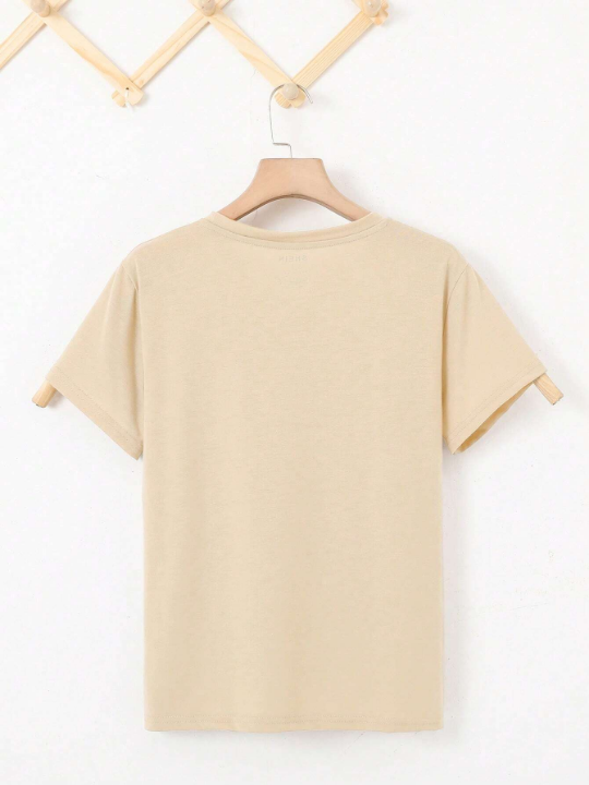 Essnce Solid Round Neck Tee