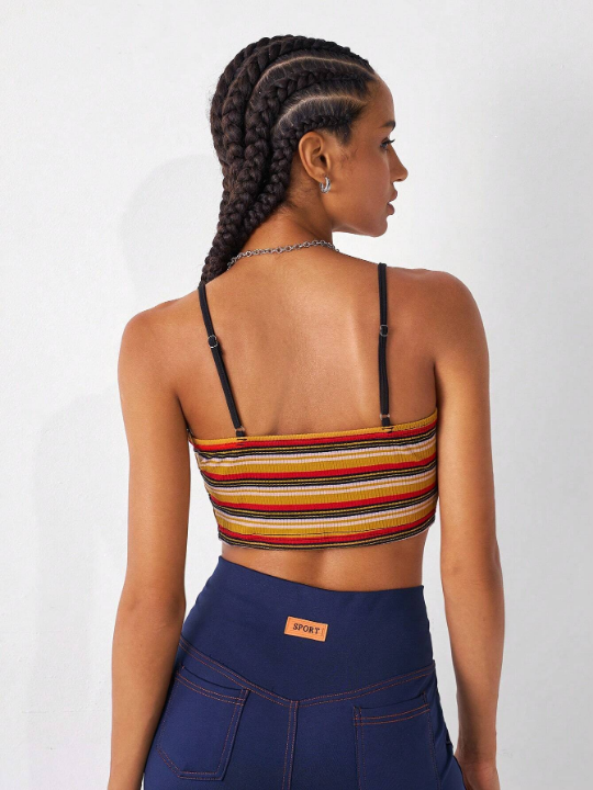 EZwear Striped Print Cami Top