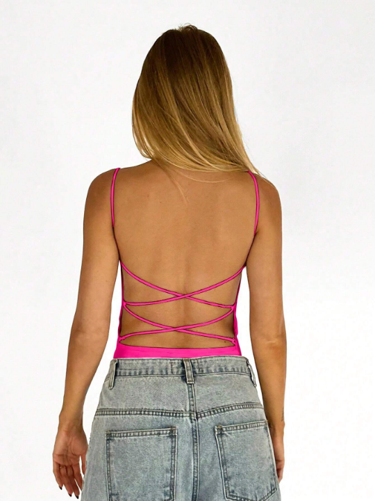 BAE Solid Backless Cami Top