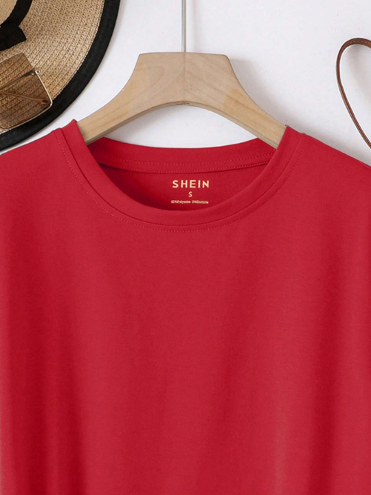 Essnce Solid Round Neck Tee