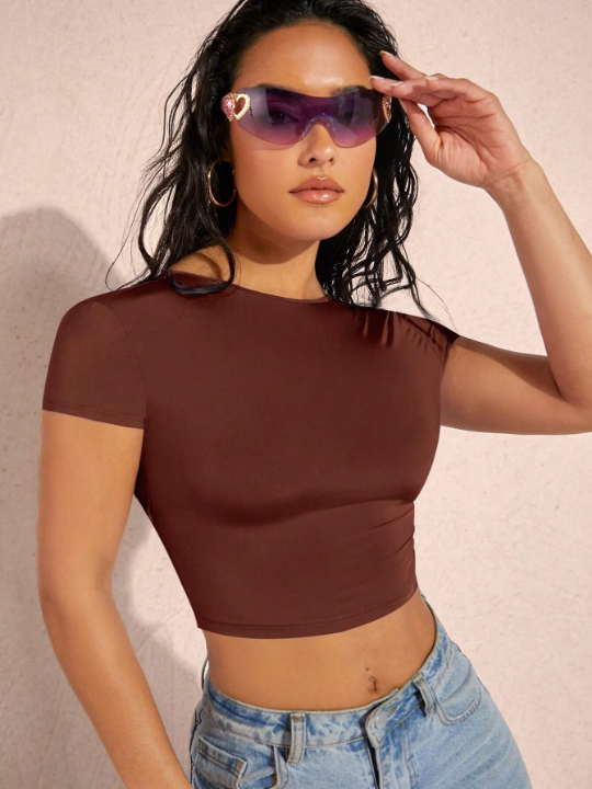 BAE Solid Crop Tee