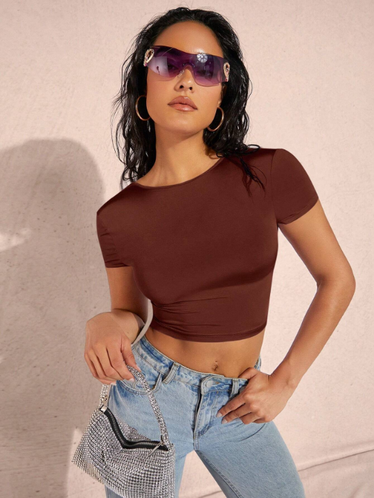 BAE Solid Crop Tee