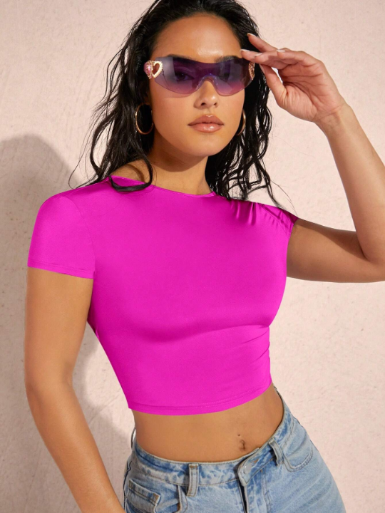 BAE Solid Crop Tee