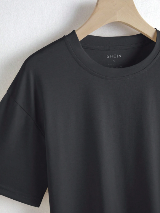 Essnce Solid Drop Shoulder Tee