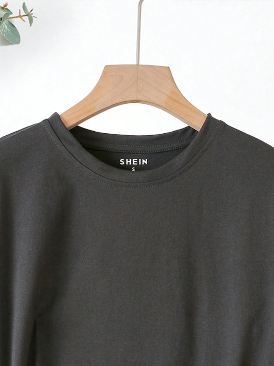 Essnce Solid Round Neck Tee