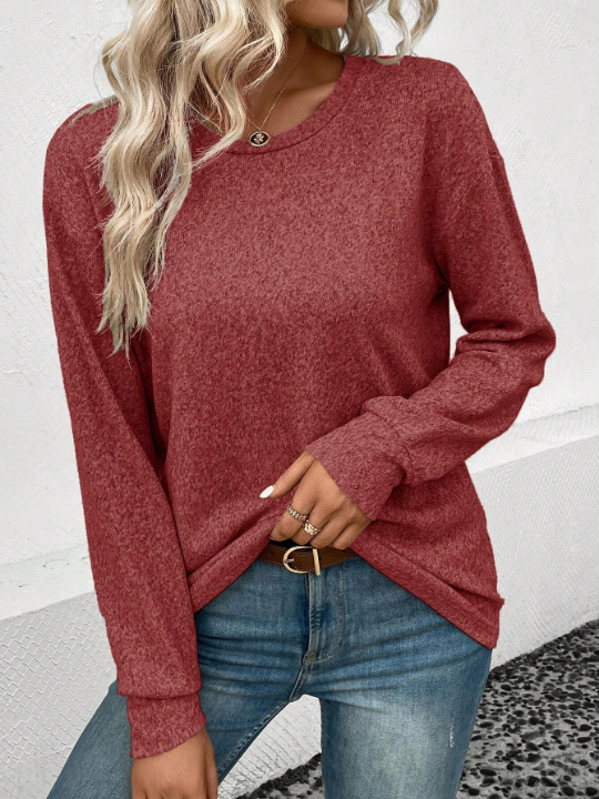 LUNE Drop Shoulder Solid Tee