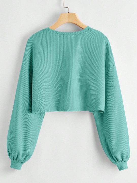 EZwear Drop Shoulder Crop Tee