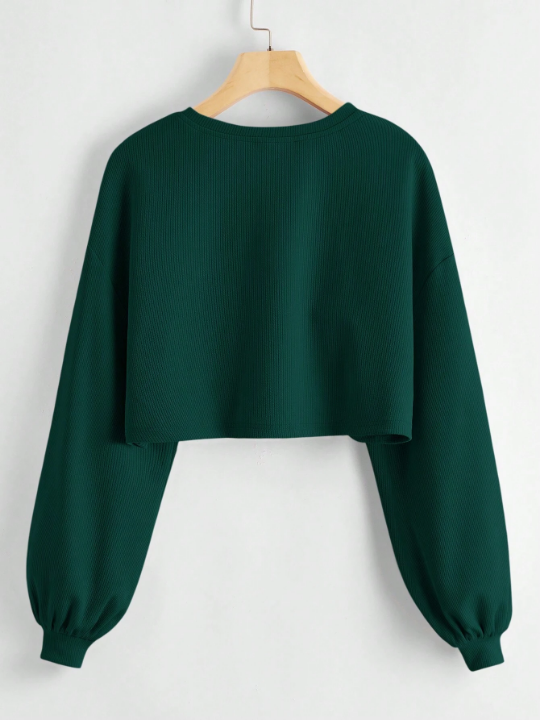 EZwear Drop Shoulder Crop Tee