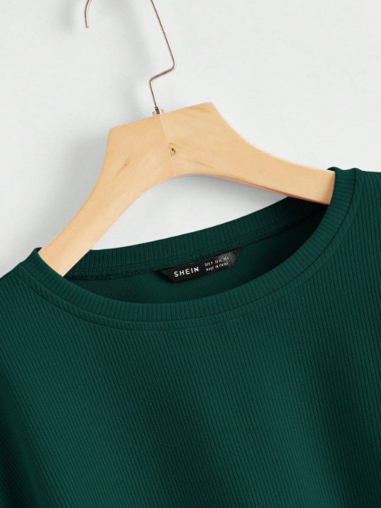 EZwear Drop Shoulder Crop Tee