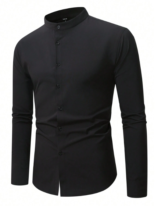 Manfinity Mode Men Solid Button Up Shirt