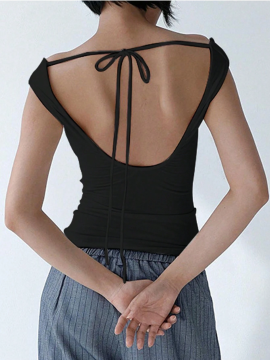 Women's Strapless Sleeveless T-shirt