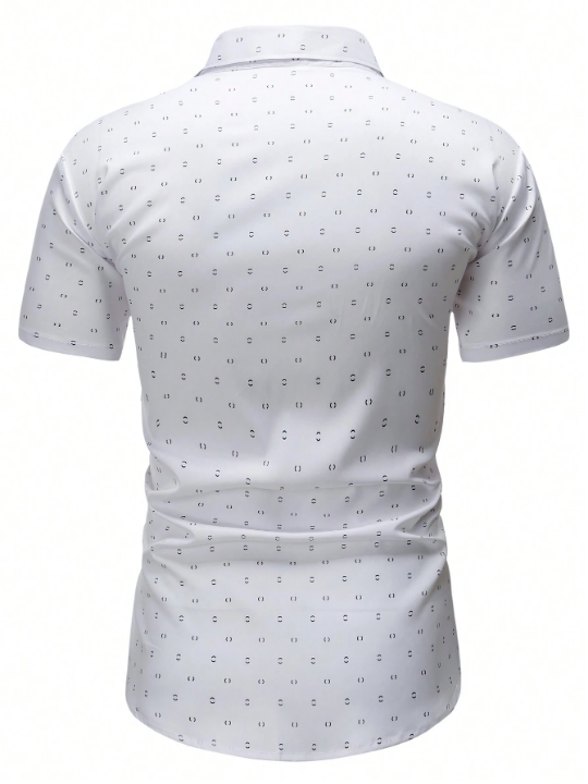 Manfinity Mode Men's All-over Printed Short Sleeve Shirt