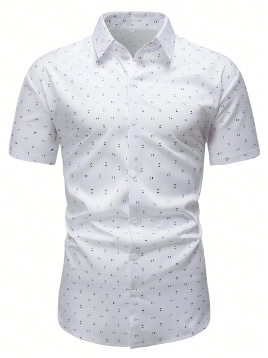 Manfinity Mode Men's All-over Printed Short Sleeve Shirt