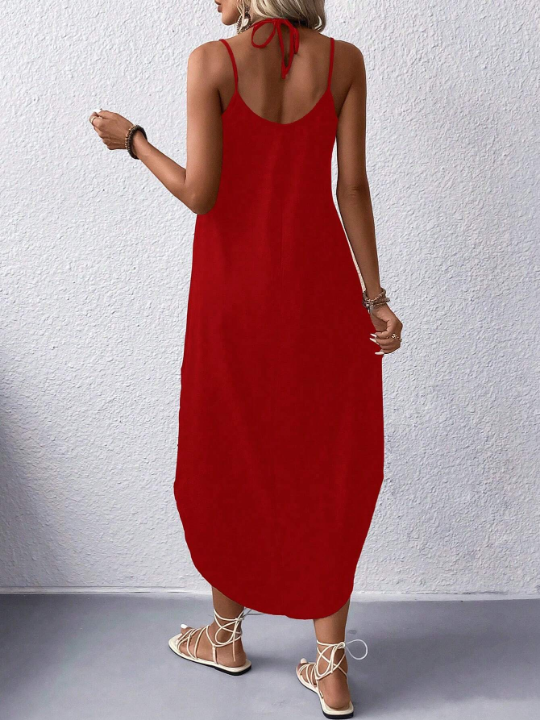 Slit Side Spaghetti Strap Dress