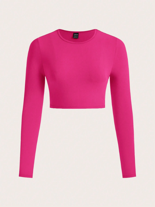 BASICS Ladies' Solid Color Long Sleeve T-Shirt