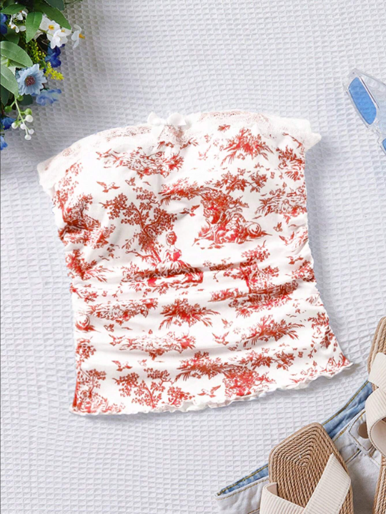 WYWH Vacation Style Strapless Women's Top