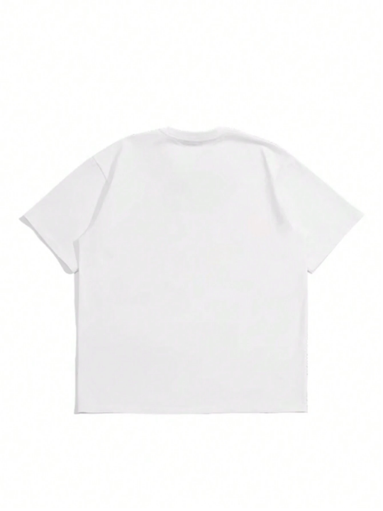 Men's Letter & Character Printed Short Sleeve T-Shirt