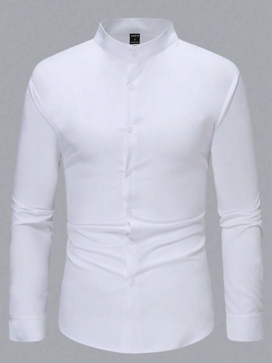 Manfinity Mode Men Solid Button Up Shirt