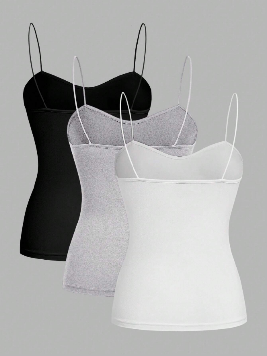 EZwear Ladies' Casual Three Piece Set - Sexy, Versatile & Tight-Fitting Camisoles, Suitable For Summer