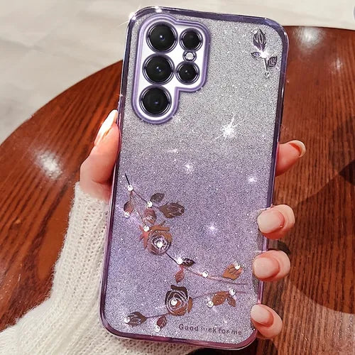 Suitable For Samsung Galaxy S22 Ultra 5G Gradient Glitter Mobile Phone Case Creative Protective Case