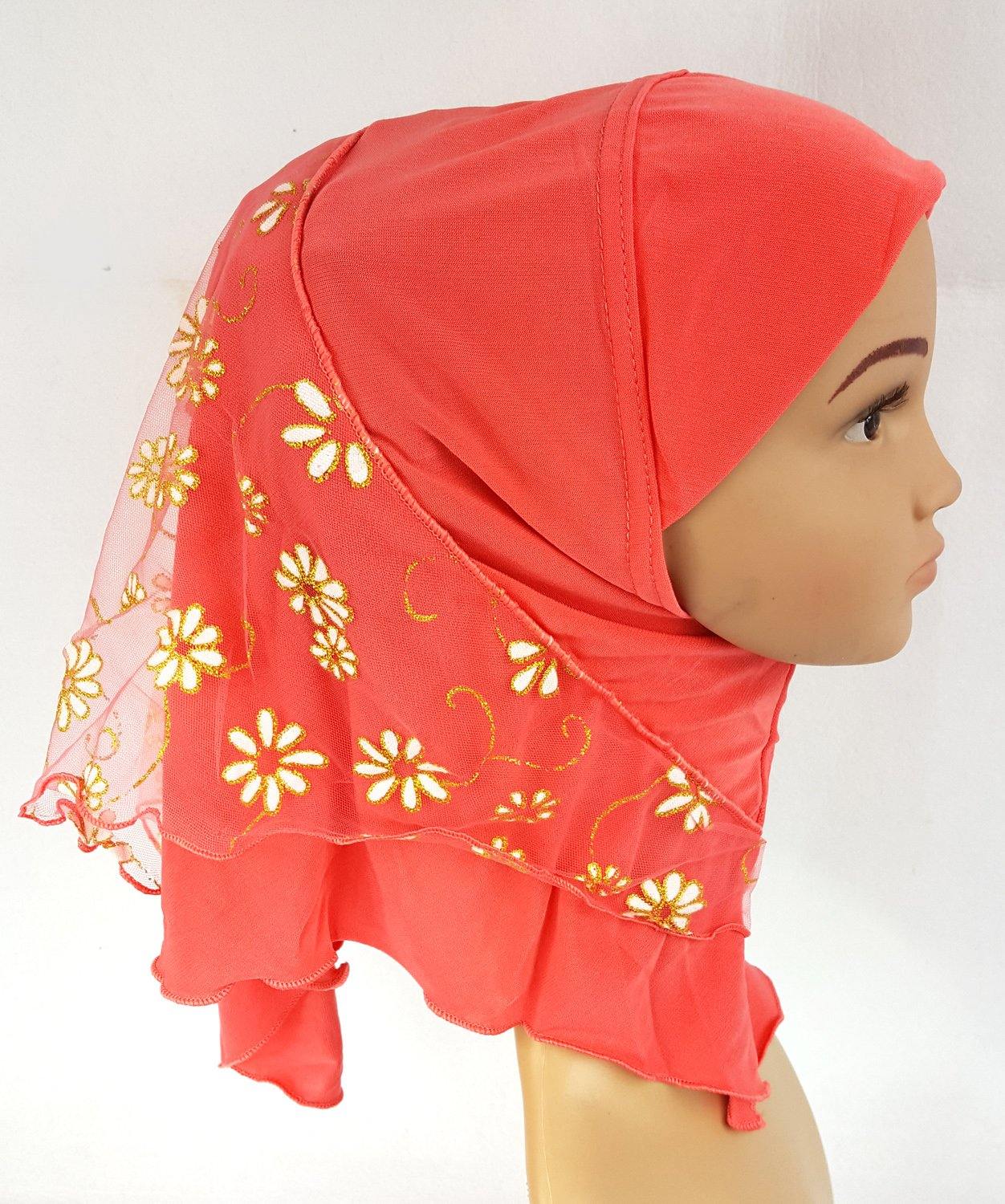 Crystal Hemp Toddler Children Kids Hijab Islamic Scarf Shawls -7270 - Arabian Shopping Zone