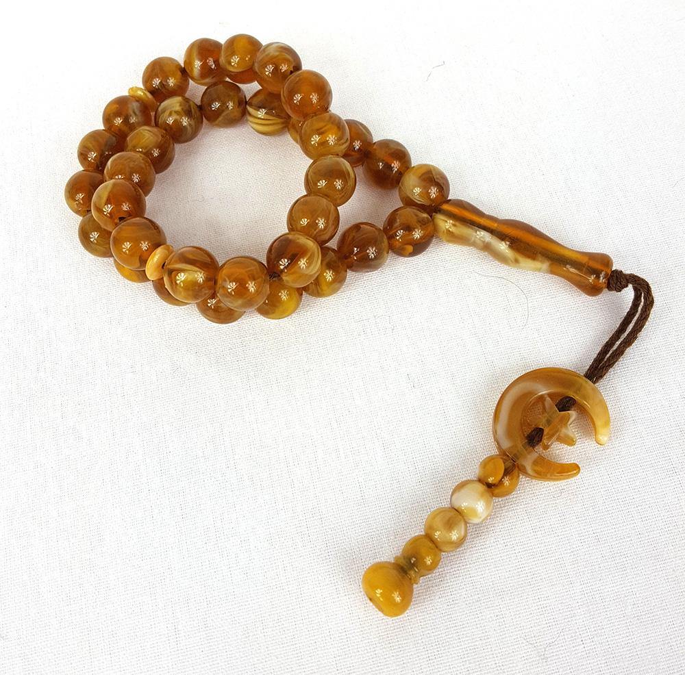 Star/Moon10mm Prayer Beads 33 Masbaha - Arabian Shopping Zone