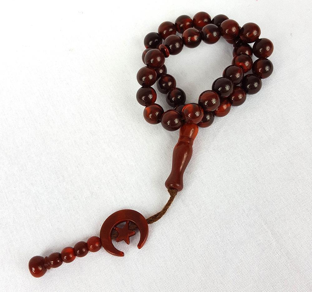 Star/Moon10mm Prayer Beads 33 Masbaha - Arabian Shopping Zone