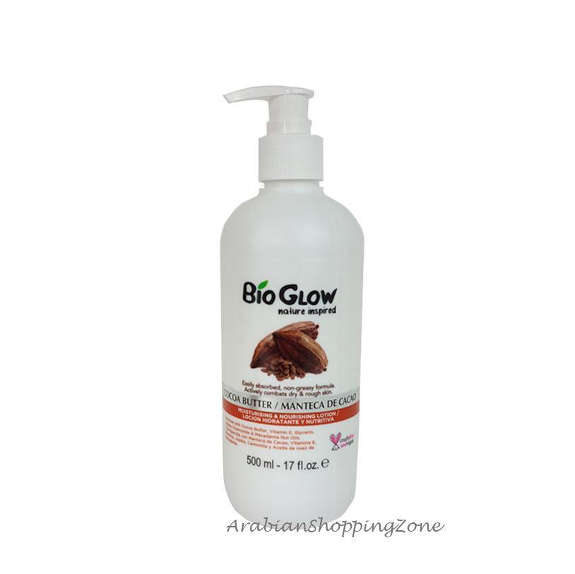 Bio Glow Cocoa Butter Moisturising & Nourishing Lotion 500ml - Arabian Shopping Zone