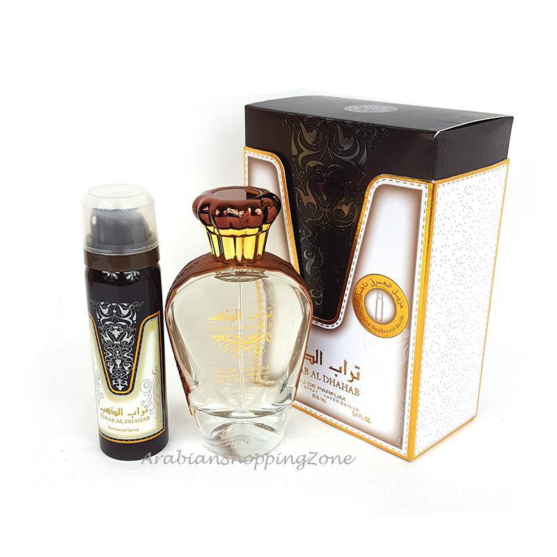 Ard AL Zaafaran Perfumes Turab AL Dhahab 100ml Gift Set EDP - Arabian Shopping Zone