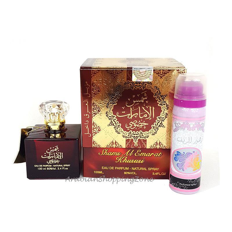 Ard AL Zaafaran Shams AL Emarat Khususi Unisex 100ml EDP + Deodorant - Arabian Shopping Zone