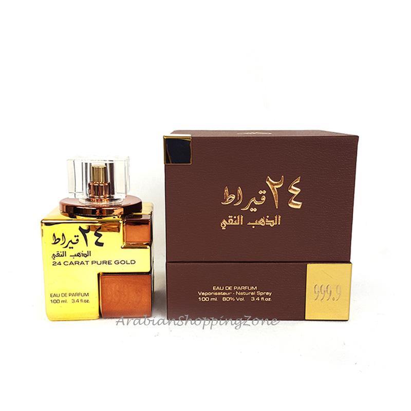 24 Carat Pure Gold Unisex 100ml EDP by Lattafa Perfumes - Arabian Shopping Zone