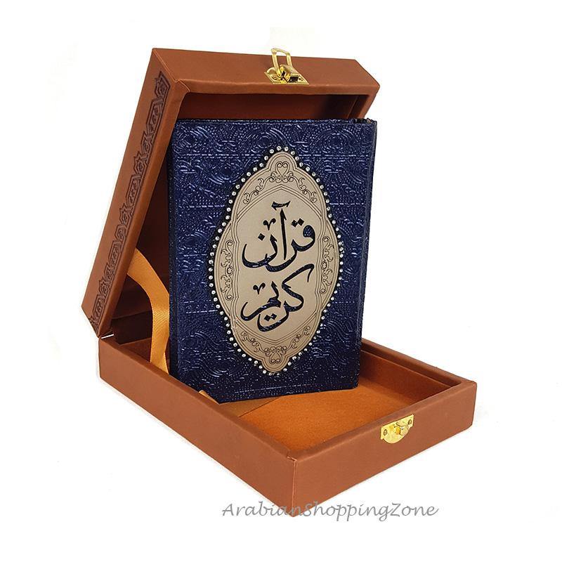 8 inch the Holy Quran Koran Arabic With Lether Box Islamic Gift - Arabian Shopping Zone