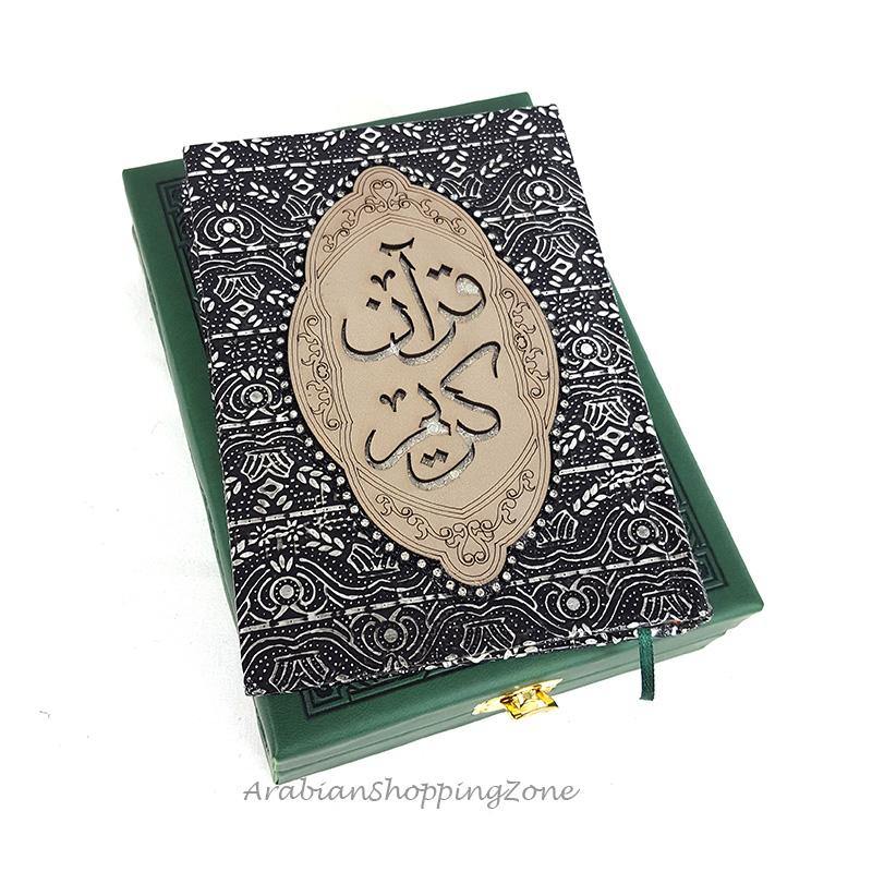 8 inch the Holy Quran Koran Arabic With Lether Box Islamic Gift - Arabian Shopping Zone