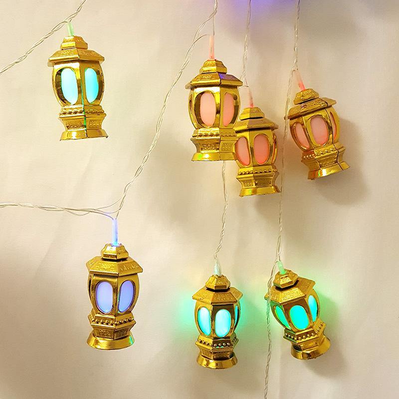 RAMADAN EID LANTERN LIGHTS 4M MULTICOLOURED STRING LIGHTS - Arabian Shopping Zone