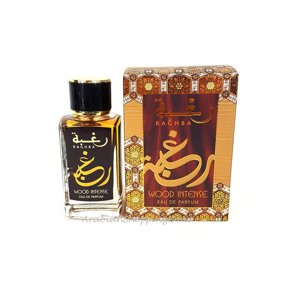 Raghba Wood Intense Unisex Perfume 100ml EDP by Lattafa - Arabian Shopping Zone