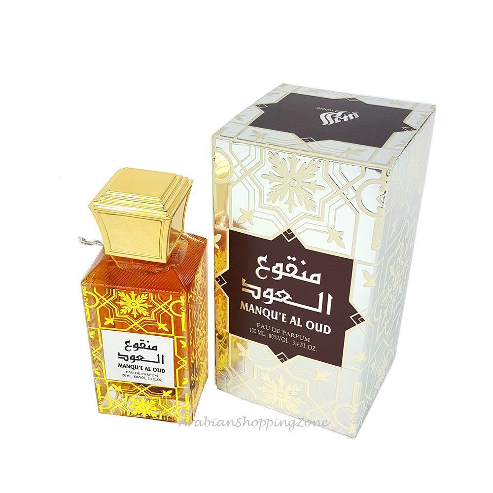 Manqu'e AL Oud Unisex 100ml EDP Spray Perfume by Lattafa - Arabian Shopping Zone