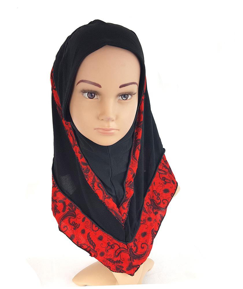 Crystal Hemp Kids Toddler Children Islamic Hijab Islamic Scarf Shawls -0102 - Arabian Shopping Zone