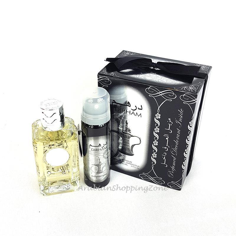 Dirham Silver Unisex 100ml EDP + Deodorant by Ard AL Zaafaran - Arabian Shopping Zone