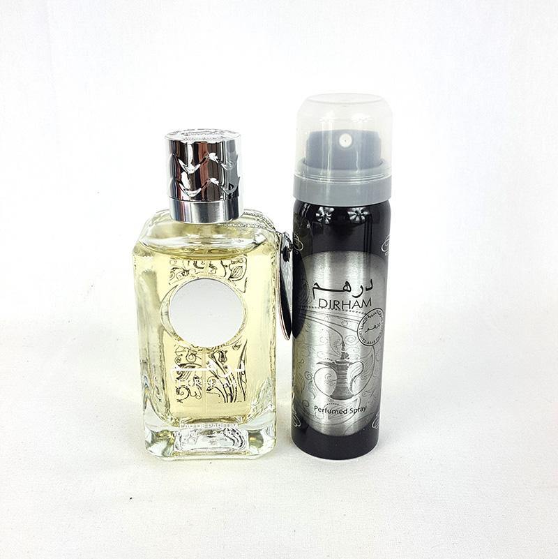 Dirham Silver Unisex 100ml EDP + Deodorant by Ard AL Zaafaran - Arabian Shopping Zone