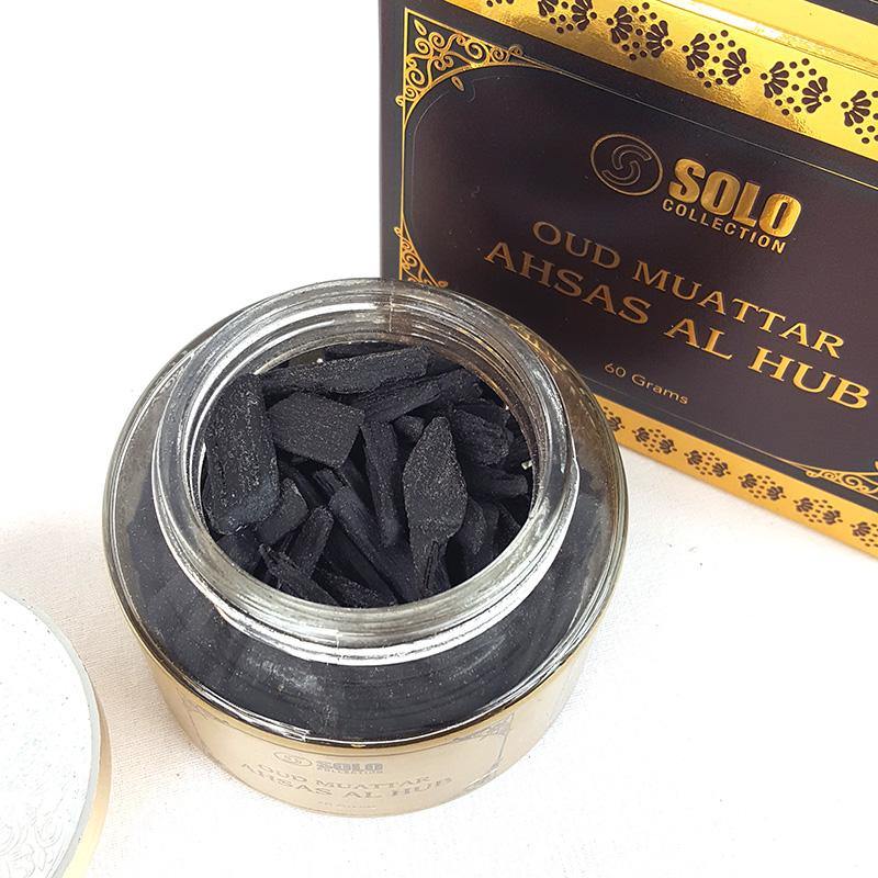 OUD MUATTAR AHSAS AL HUB 60g by Hamidi Perfumes Incense - Arabian Shopping Zone