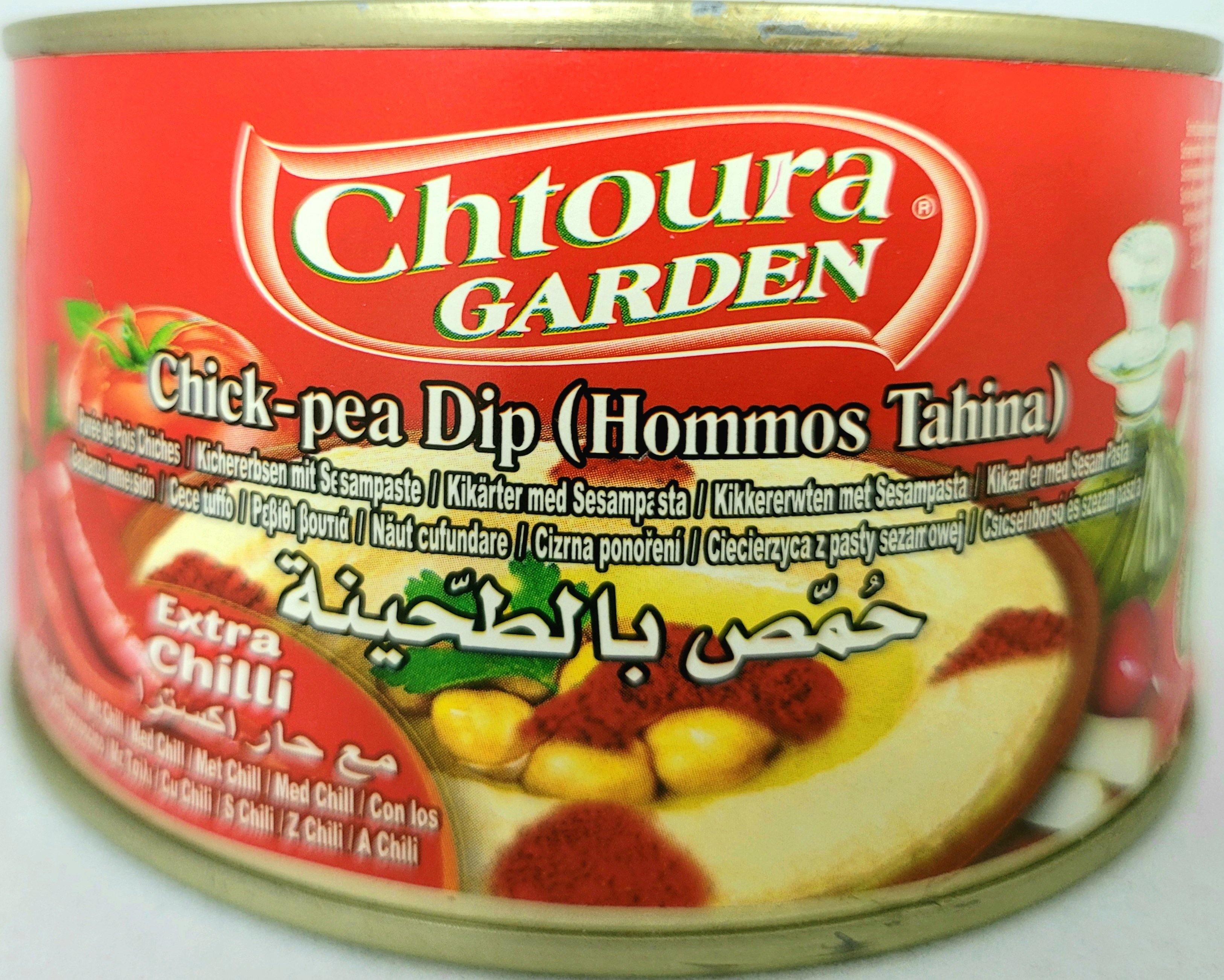 Chtoura Garden Chickpeas Dip Hommos Tahina with Chili 420g - Arabian Shopping Zone