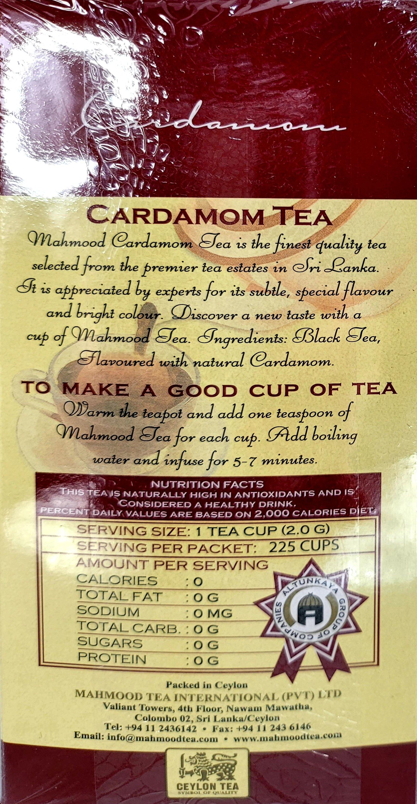 Mahmood Tea Cardamom Tea Loose - Arabian Shopping Zone