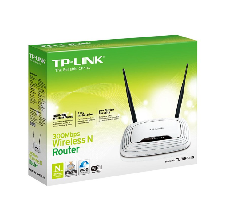 راوتر لاسلكي TP-Link TL WR841N - راوتر لاسلكي N قياسي - 802.11n