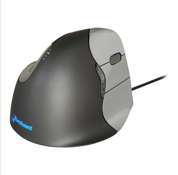 Evoluent VerticalMouse 4 - Vertical mouse - Optic - 6 buttons - Gr?