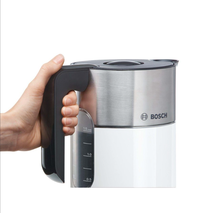 Bosch Kettle steeline TWK8611P - White / anthracite - 2400 W