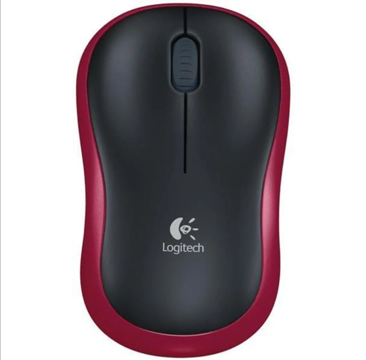 Logitech Wireless Mouse M185 - Mouse - Optic - 3 buttons - Red