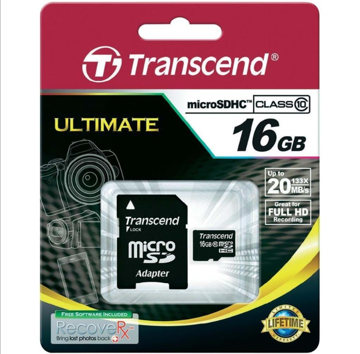 Transcend MicroSDHC - 16 GB