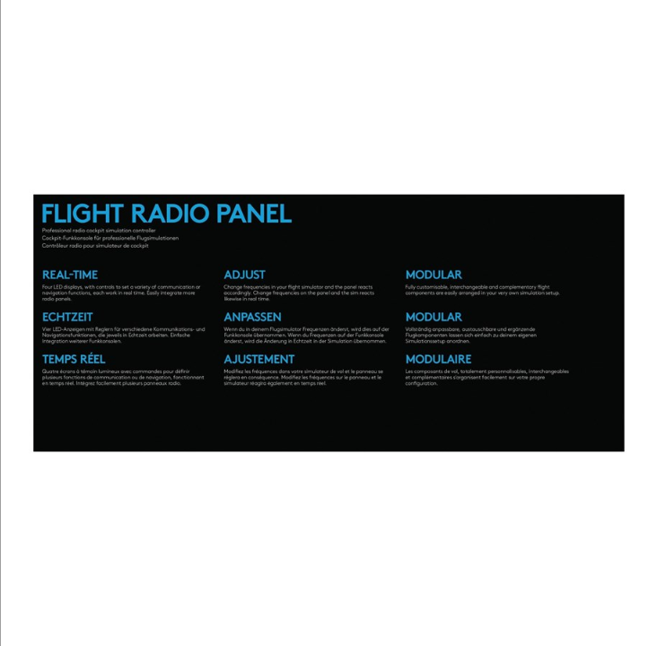 Logitech G Saitek Pro Flight Radio Panel - Flight simulator instrument panel - PC